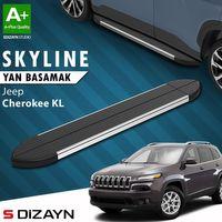 S-Dizayn Jeep Cherokee KL Skyline Krom Yan Basamak 173 Cm 2013-2023 A+ Kalite