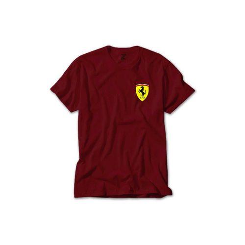 Ferrari Logo Renkli Tişört Sarı Renkli Xmax Skecthing Siyah Tişört
