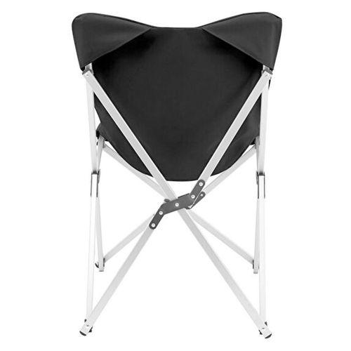 Kamp Ayısı® Alüminyum Katlanabilir Kamp Sandalyesi – Askılı Omuz Çantalı, Oxford Kumaş, Siyah