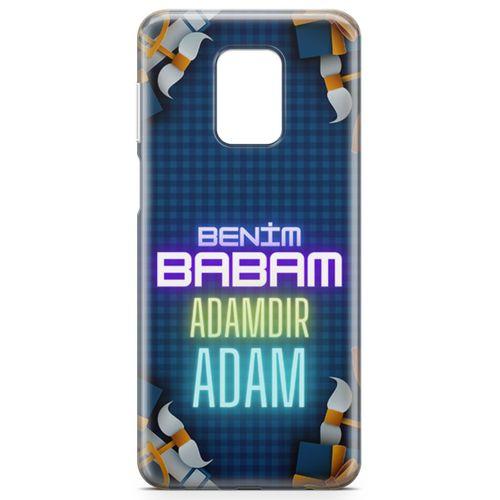 Xiaomi Redmi Note 9S Kılıf Babalar Günü Hediyesi Arka Kapak Koruma Desenli Full Koruyucu