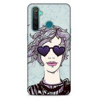 Lopard Oppo Realme 5 Pro Uyumlu Kılıf Sürreal Yüzler ♀ (25) Antişok Kapak Baskılı