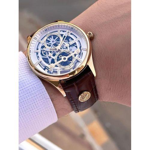 Raymond Nişan Ve Damatlara Özel Deri Kordon 2 Yıl Garantili Otomatik Erkek Kol Saati+Bileklik RMD.M9