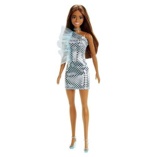 Barbie Pırıltılı Bebekler Mavi Elbiseli - T7580-HJR95