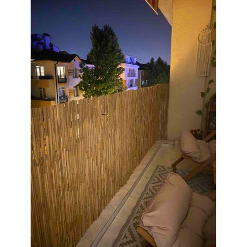 özgazi 1 Metre X 6 Metre Kamış Hasır Bahçe Çiti Gölgelik