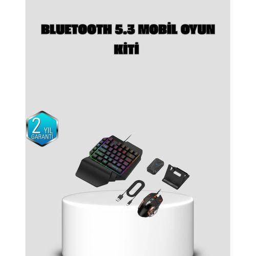 Bluetooth 5.3 Mobil Oyun Konsolu Dönüştürücü Seti 5 Parça Klavye Mouse Kit