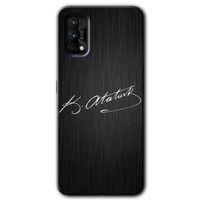 Realme 7 Pro Kılıf HD Desen Baskılı Arka Kapak - İmza Atatürk