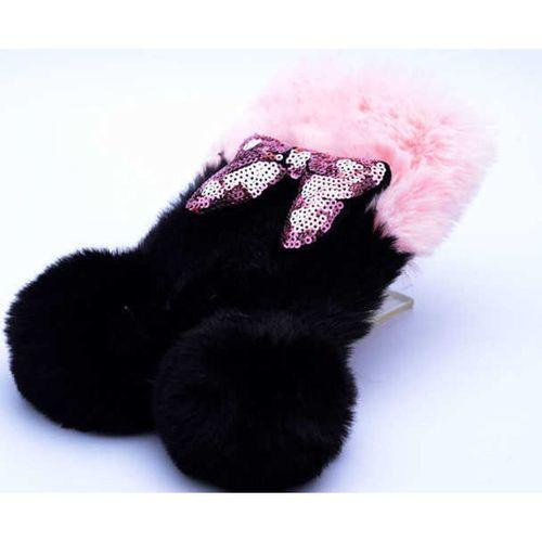 Apple iPhone SE 2020 Kılıf Zore Kulaklı Peluş Kapak