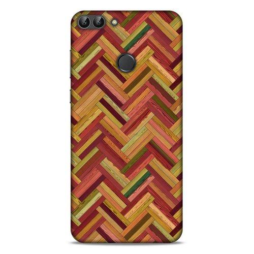 Lopard Huawei Psmart Uyumlu Kılıf Wood'X (40) Fit Silikon Kılıf Desenli
