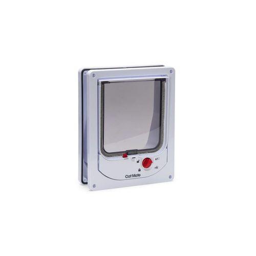 Beeztees CatMate Kedi Kapısı, Magnet İle Özel Girişli, Çift Yönlü, 2 fonksiyonlu, Kilitli, Beyaz, 24