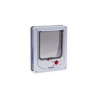 Beeztees CatMate Kedi Kapısı, Magnet İle Özel Girişli, Çift Yönlü, 2 fonksiyonlu, Kilitli, Beyaz, 24