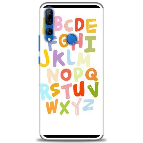 Huawei Y9 Prime 2019 Kılıf HD Baskılı Kılıf - Alfabe + Tam Ekran Koruyucu
