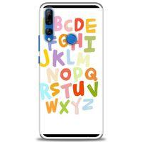 Huawei Y9 Prime 2019 Kılıf HD Baskılı Kılıf - Alfabe + Tam Ekran Koruyucu