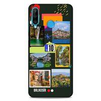 Lopard Huawei P30 Lite Uyumlu Kılıf Şehirli ※ (10) Balıkesir Full Koruma Kılıfı