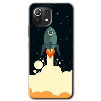 Xiaomi Mi 11 Lite HD Baskılı Kılıf + 9D Tam Ekran Koruyucu - Space Smoke
