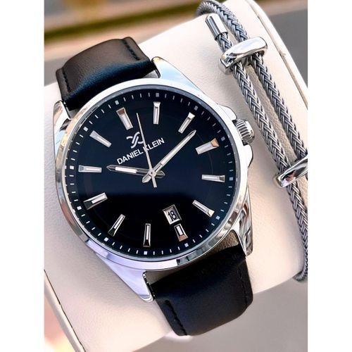 Daniel Klein Deri Kordon Takvimli Kadran 2 Yıl Garantili 3 Atm Dayanıklı Erkek Kol Saati E140036-2