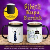 Big Boss Yazılı Kravat Sihirli Hediyelik Kupa Fincan Bardak-s20-