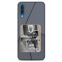 Samsung Galaxy A30s Kılıf Atatürk (31) TPU Kılıf Koyu Gri