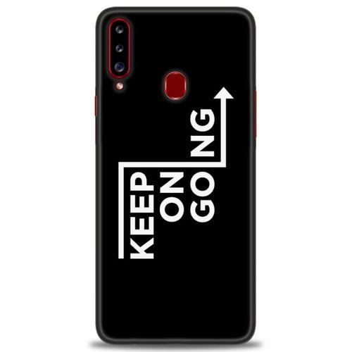 Samsung Galaxy A20S Kılıf HD Baskılı Kılıf - Keep On Going + Tam Ekran Koruyucu