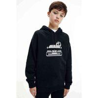Araba BmwBaskılı Unisex Çocuk Kapüşonlu Siyah Sweatshirt