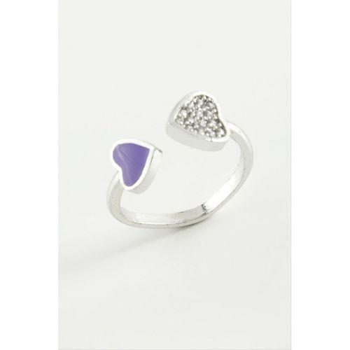 Kalp Taşlı Mineli Eklem Yüzük