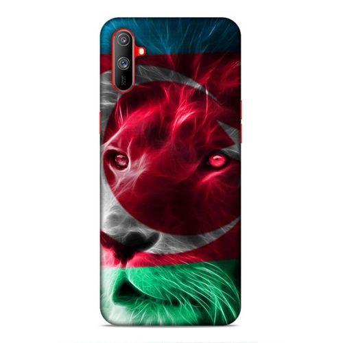Realme C3 Uyumlu Kılıf Azarbaijan (23) Ultra Koruma Kılıfı Aslan Bayrak