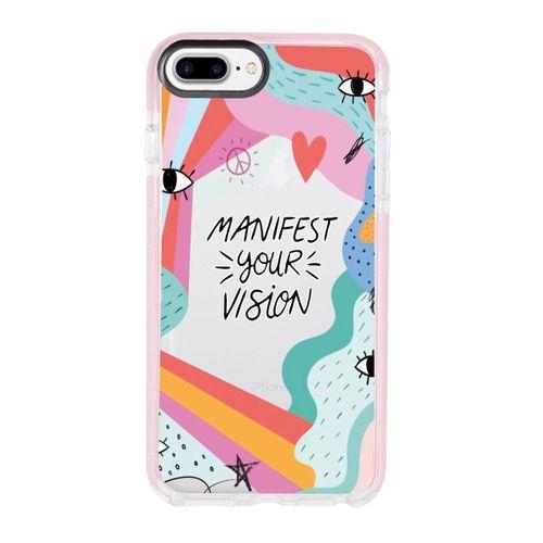 iPhone 8 Plus Manifest Your Vision Candy Bumper Silikonlu Telefon Kılıfı