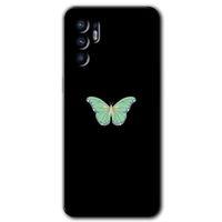 Oppo Reno 6 Kılıf HD Desen Baskılı Arka Kapak - Butterfly Tree