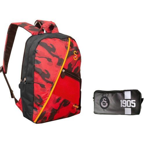 Galatasaray Sarı Kırmızı Okul Sırt Çantası-22517 & Kalem Kutusu 3804 2'li Set
