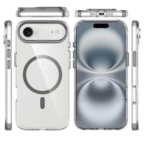 Apple iPhone 17 Air Kılıf M-safe Şarj Özellikli Airbagli Kamera Standlı Zore Azor Kapak