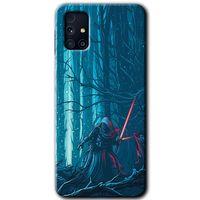 Samsung Galaxy M31s Kılıf HD Desen Baskılı Arka Kapak + Temperli Cam - Jedi