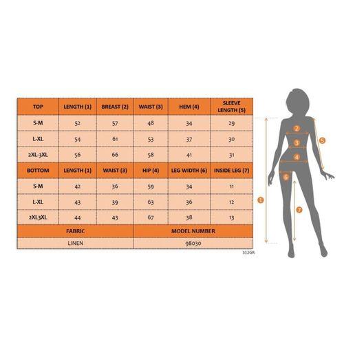 Kadın Kısa Kollu Yuvarlak Yakalı Ithal Keten Bluz Ve Short Ikili Takım