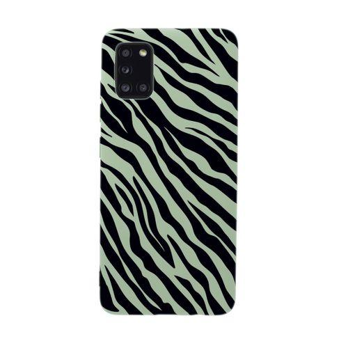 Samsung A31 Zebra Pattern Premium Silikonlu Telefon Kılıfı