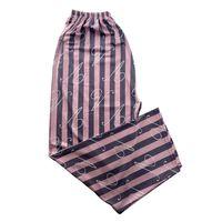 Kadın Kalın Pembe Çizgili Pijama Altı Milan -003