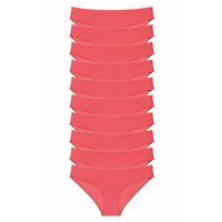 10 adet Süper Eko Set Likralı Kadın Slip Külot Fuşya