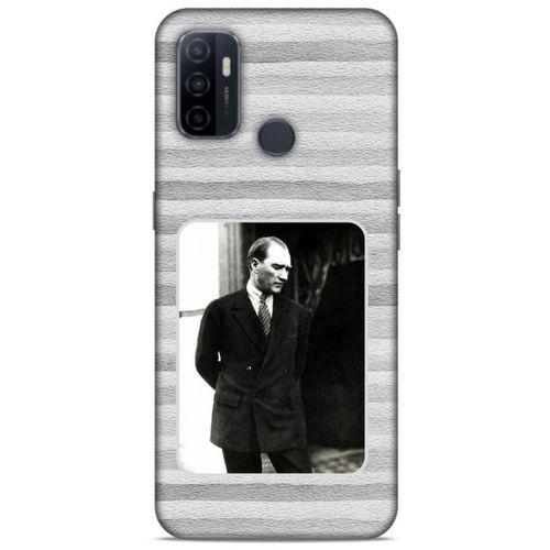 Huawei P40 Kılıf Atatürk (36) Glitter Kılıf Gri Kumlar