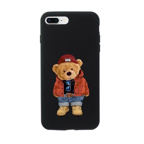 iPhone 8 Plus Teddy Bear Premium Silikonlu Telefon Kılıfı