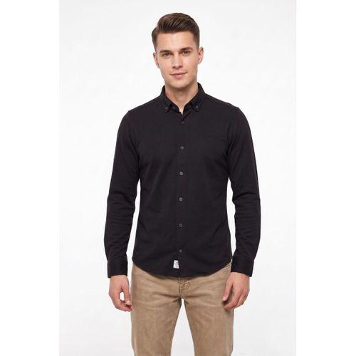 Erkek Spor Slim Fit Uzun Kol Petek Dokulu Gömlek BGL-ST05483