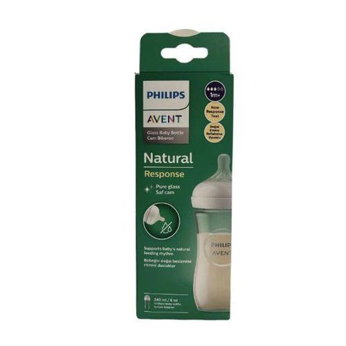 Philips Avent Natural Response Doğal Tepkili Cam Biberon 1+ Ay 240 ml SCY933/01