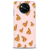 Xiaomi Poco X3 NFC Kılıf HD Baskılı Kılıf - Pizza Dilimleri + Tam Ekran Koruyucu