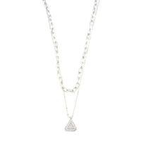 Çoklu Üçgen Kolye - Gümüş