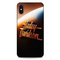 Apple iPhone XS Max Uyumlu Kılıf Motorsiklet (47) Crystal Flex Kılıf Harley