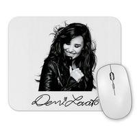 Demi Lovato B&W Autografada Mouse Pad