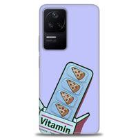 Xiaomi Poco F4 Kılıf HD Baskılı Kılıf - Vitamin + Tam Ekran Koruyucu