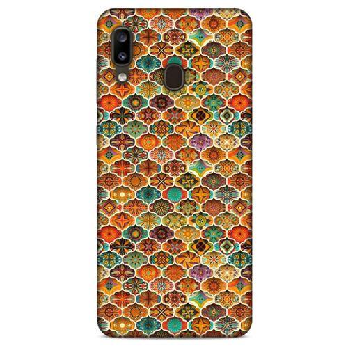 Ethnic Culture (61) Samsung Galaxy A20 Kılıf Silikon Kapak Desenli