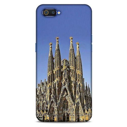 Oppo Realme C2 Kılıf Dünya Mimarisi (36) Glitter Kılıf La Sagrada Familia