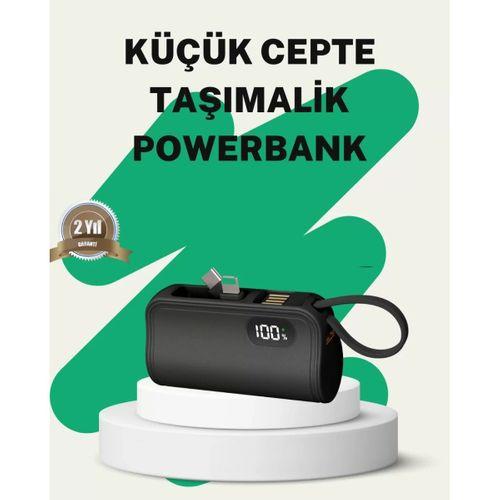 2000mah Mini Powerbank Dahili Konektörlü Pd 20w