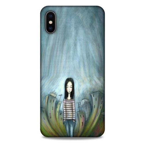 Apple iPhone XS Max Kılıf Depresyon (22) Tam Koruma Kılıfı Fuşya Bordo