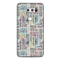LG K50S Kılıf Pastel Renkler (7) Telefon Kılıfı Pembe Mavi