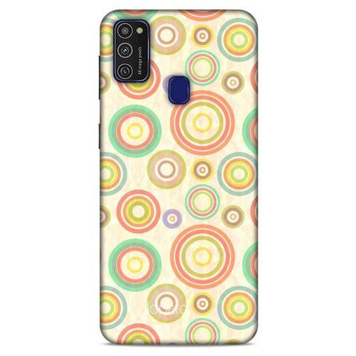 Samsung Galaxy M21 Kılıf Pastel Renkler (29) Arka Koruma Kılıfı Kırmızı Yeşil