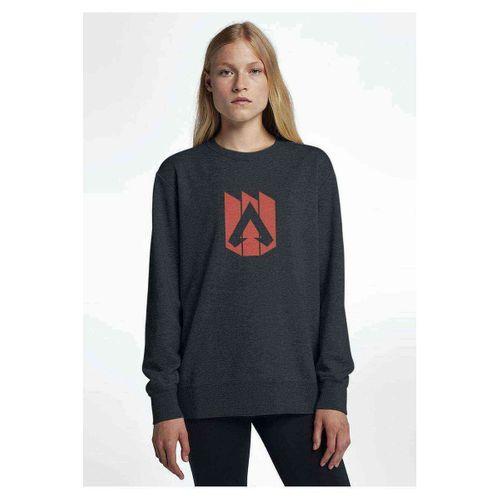 Apex Logo Baskılı Füme Antrasit Kadın Sweatshirt